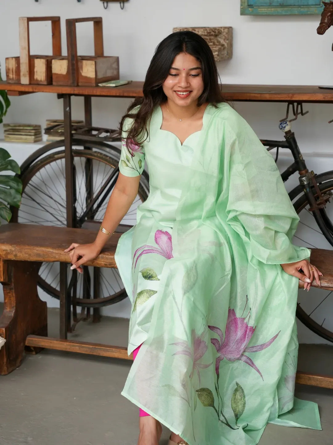 Kurti & Stole Set