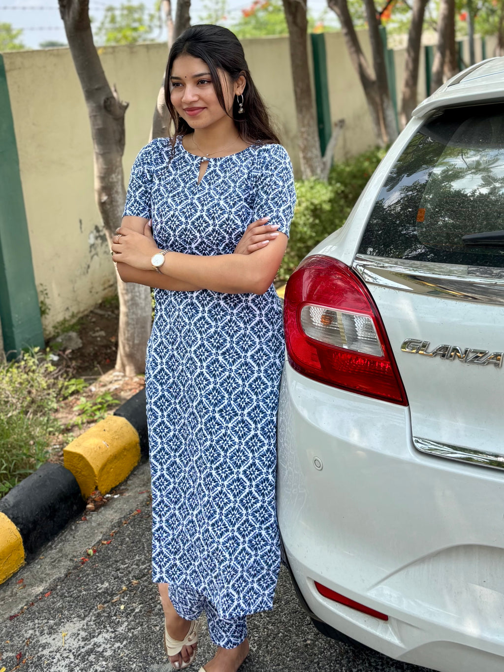 Indigo Mosaic Co-ord Set