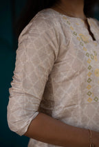 Ivory Petal 3-Piece Kurti Set