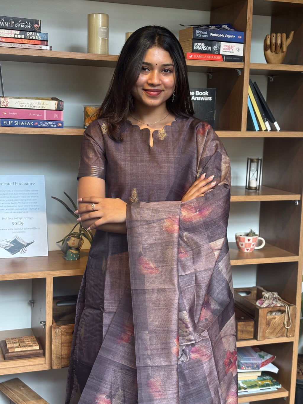 Mulberry Muse Kurti & Stole set