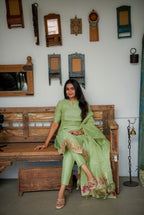 Mint Meadow 3-Piece Kurti Set