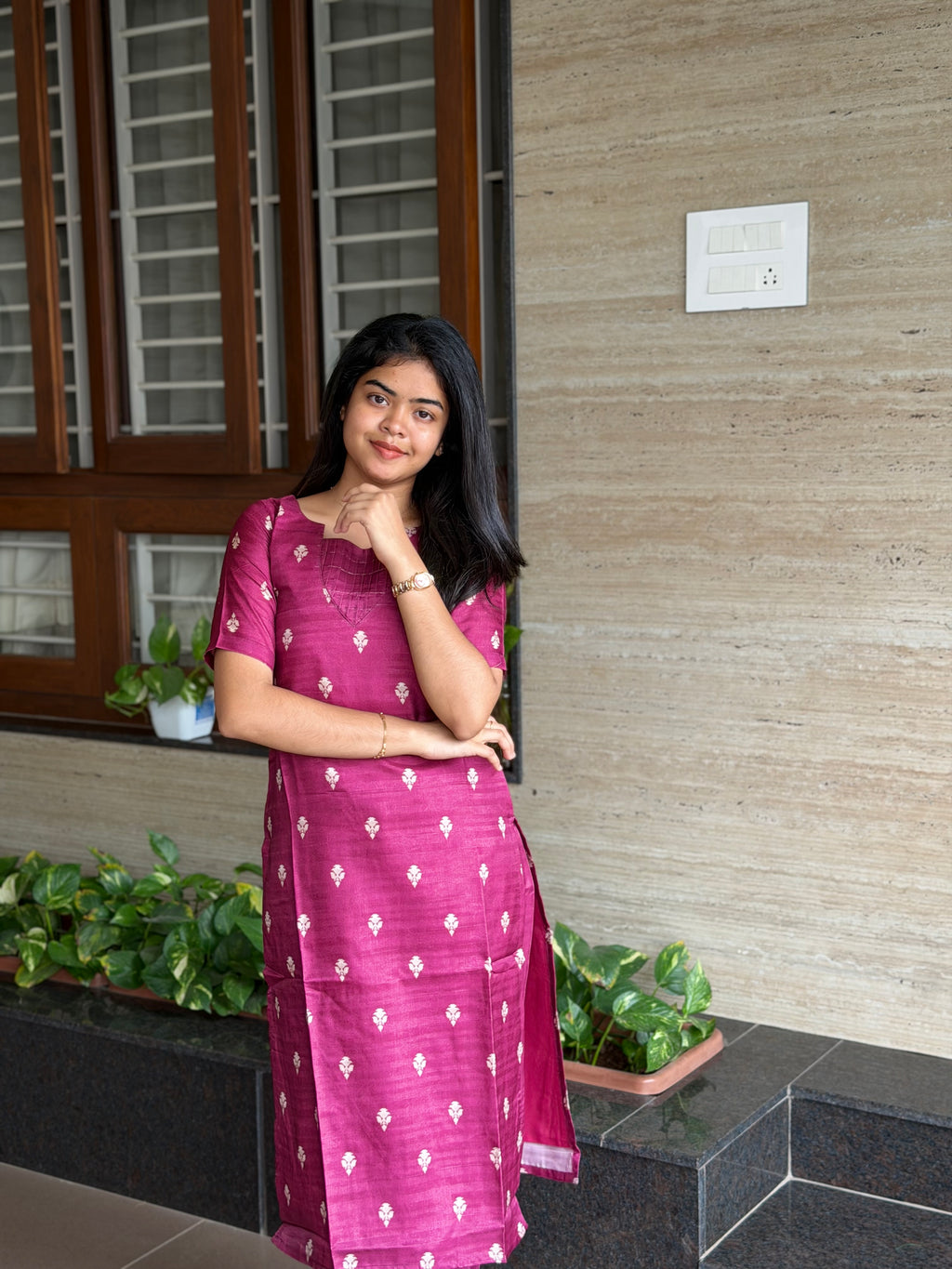 Mulberry Muse Handloom 3-Piece Kurti Set