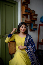 Citrine Muse Anarkali Set