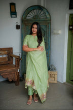 Mint Meadow 3-Piece Kurti Set