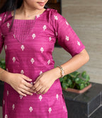 Mulberry Muse Handloom 3-Piece Kurti Set