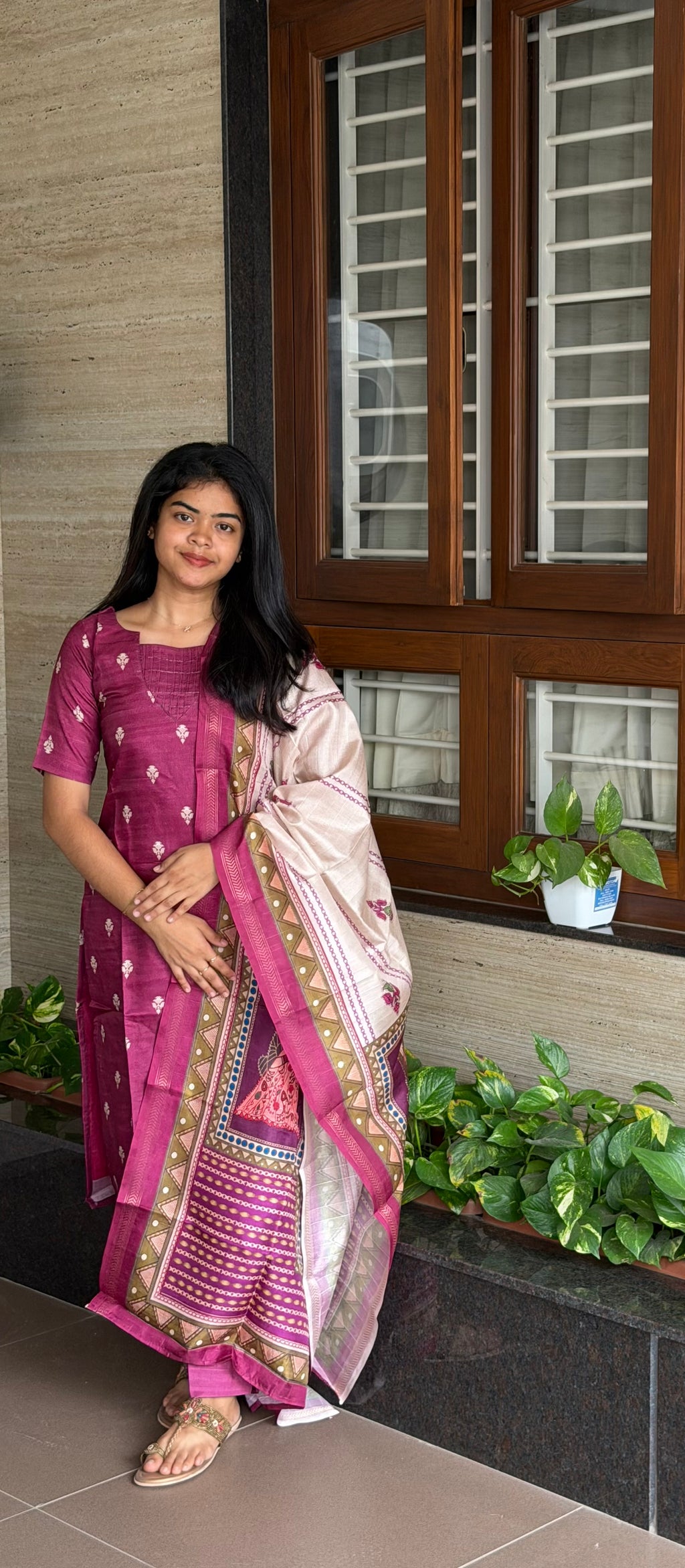 Mulberry Muse Handloom 3-Piece Kurti Set
