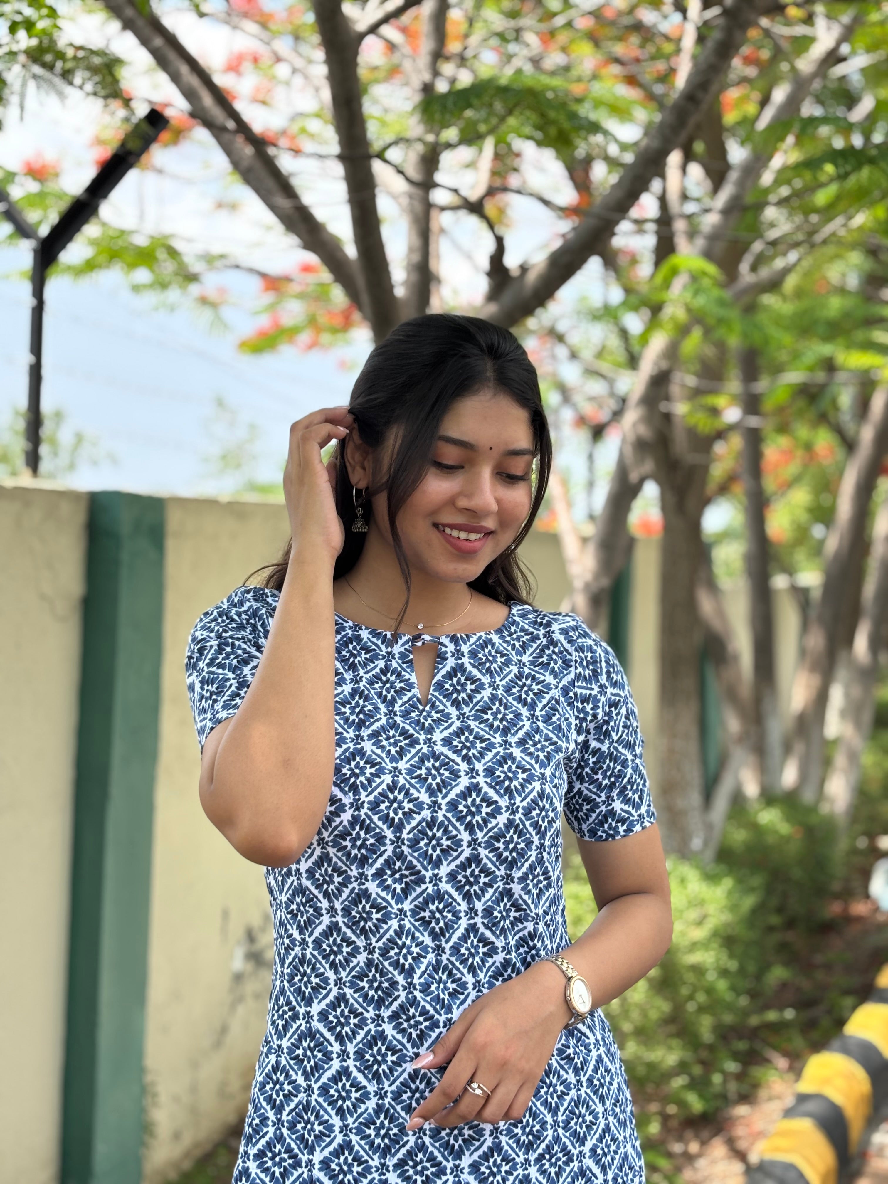 Indigo Mosaic Co-ord Set