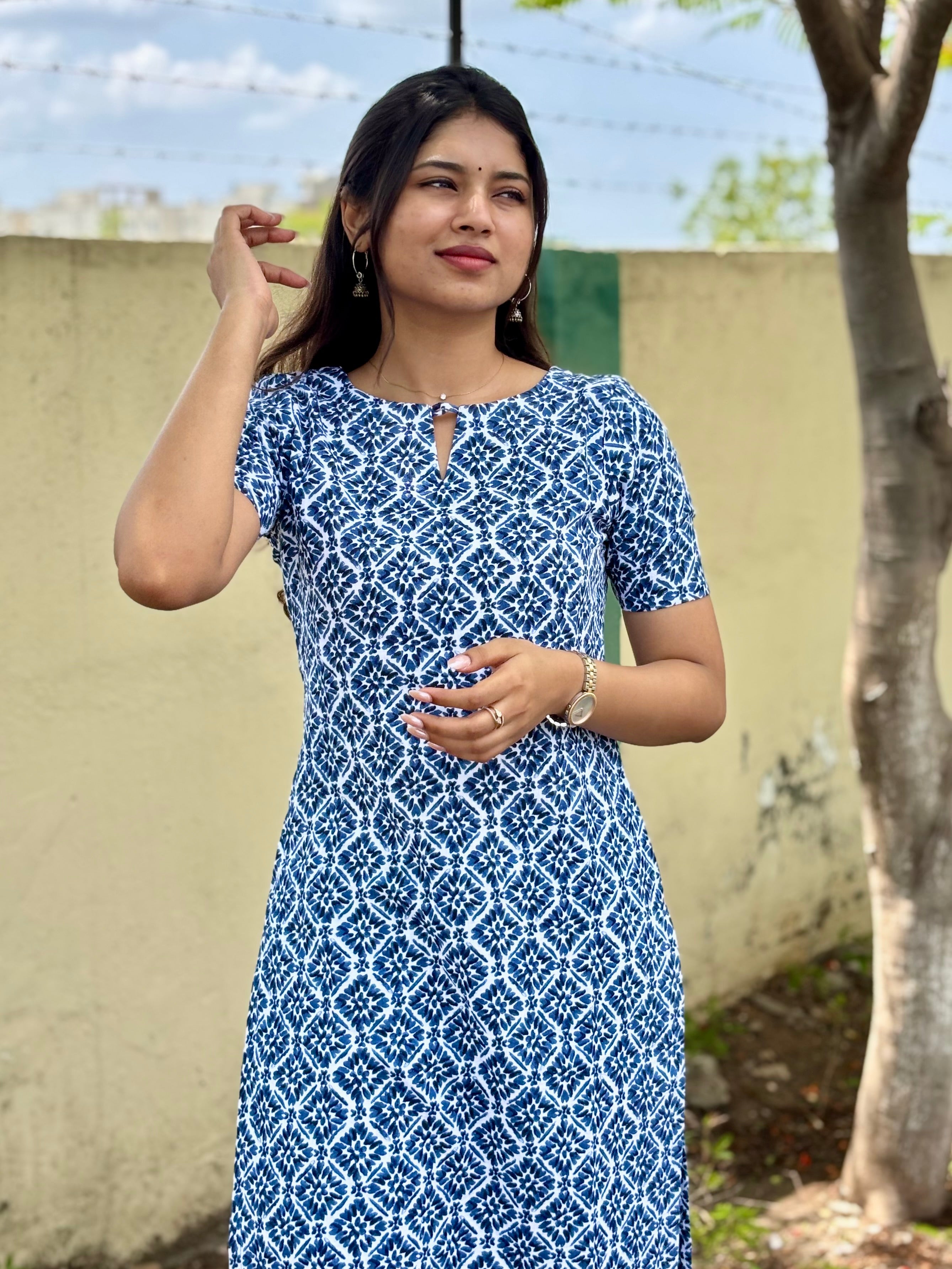 Indigo Mosaic Co-ord Set