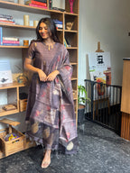 Mulberry Muse Kurti & Stole set