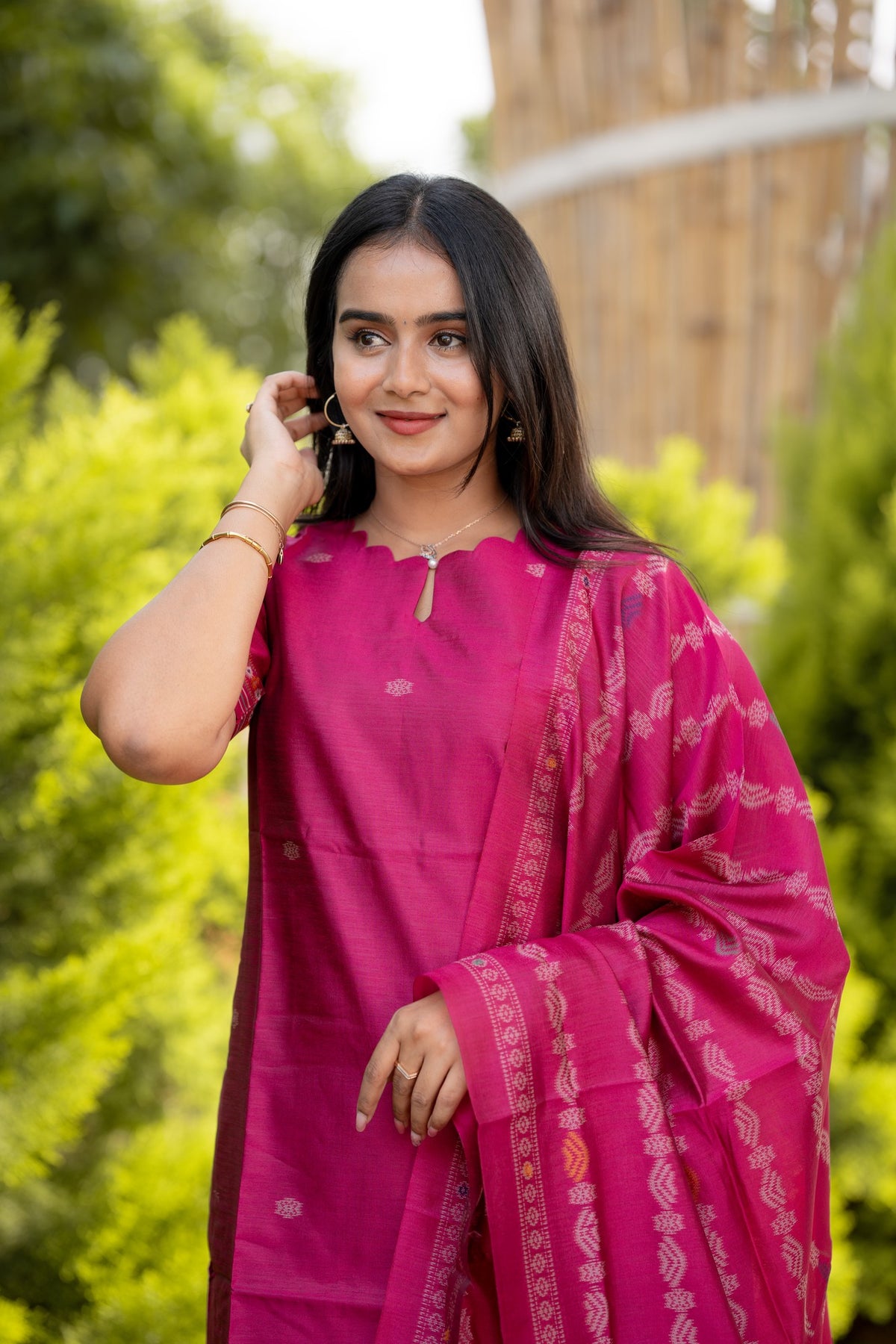 Golden Mustard 3-Piece Kurti Set