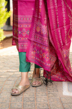 Golden Mustard 3-Piece Kurti Set
