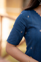 Azure Bloom 3-piece Kurti Set