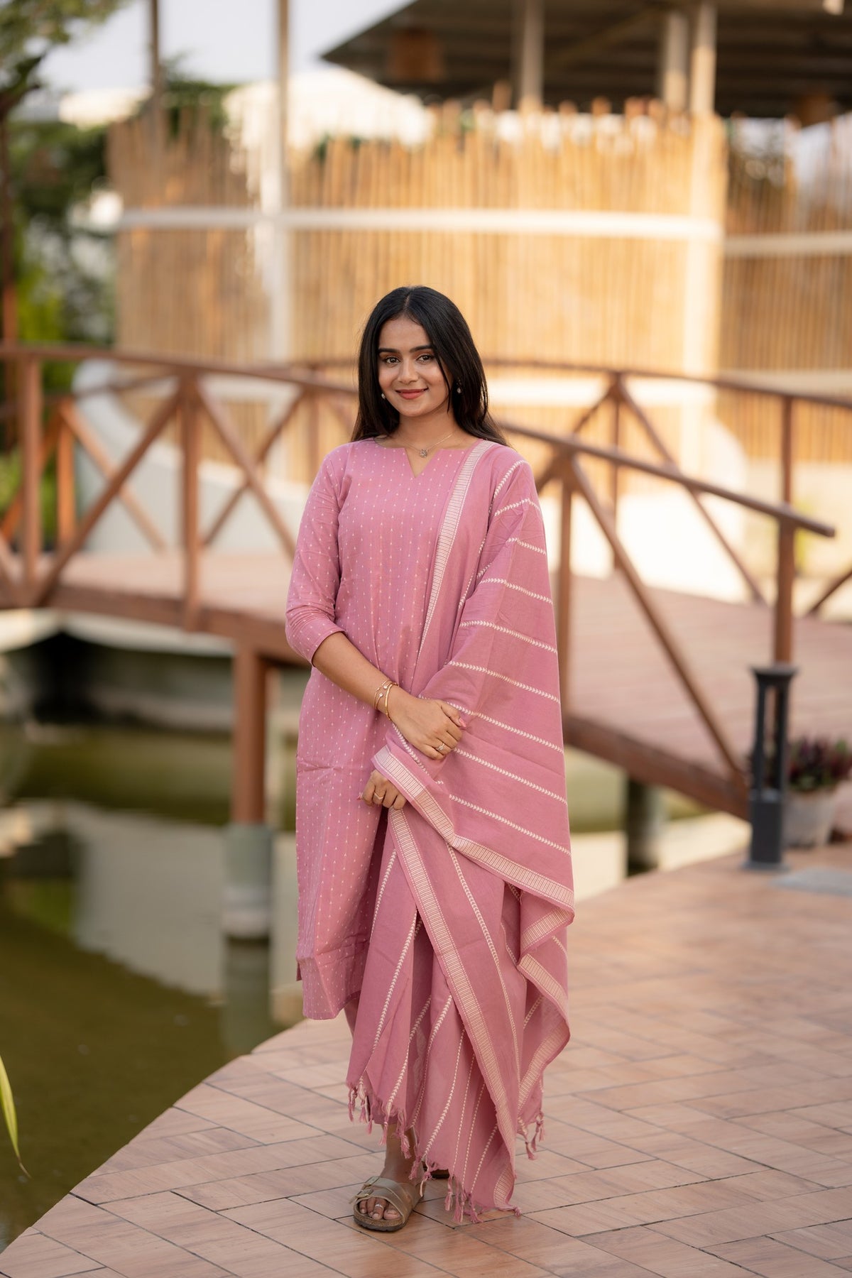 Rose Quartz 3-Piece Kurti Set