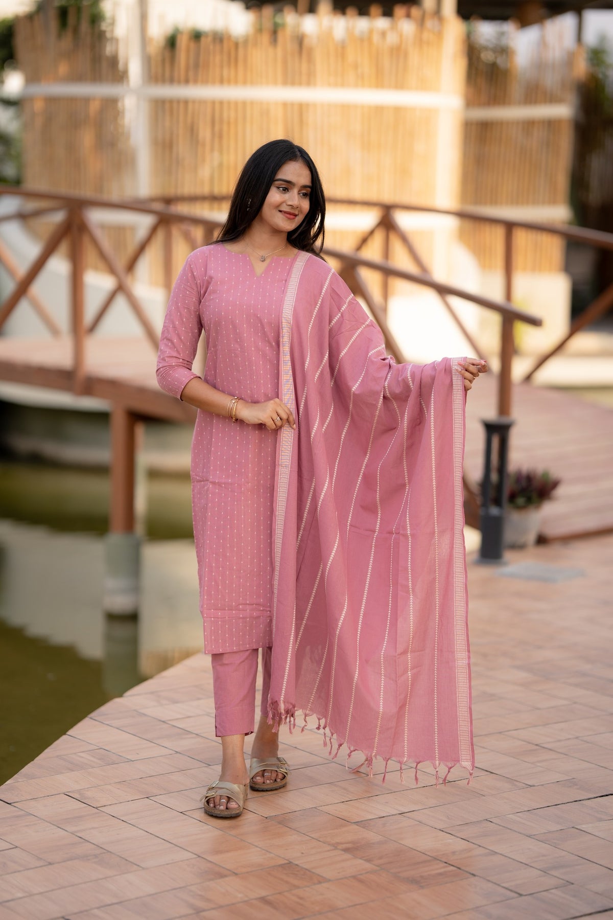 Rose Quartz 3-Piece Kurti Set