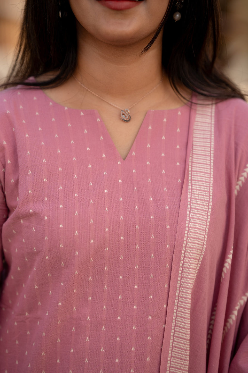 Rose Quartz 3-Piece Kurti Set