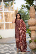 Cocoa Heritage 3-Piece Kurti Set