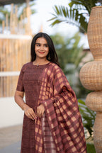 Cocoa Heritage 3-Piece Kurti Set