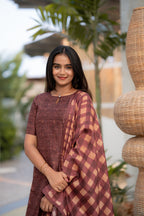 Cocoa Heritage 3-Piece Kurti Set