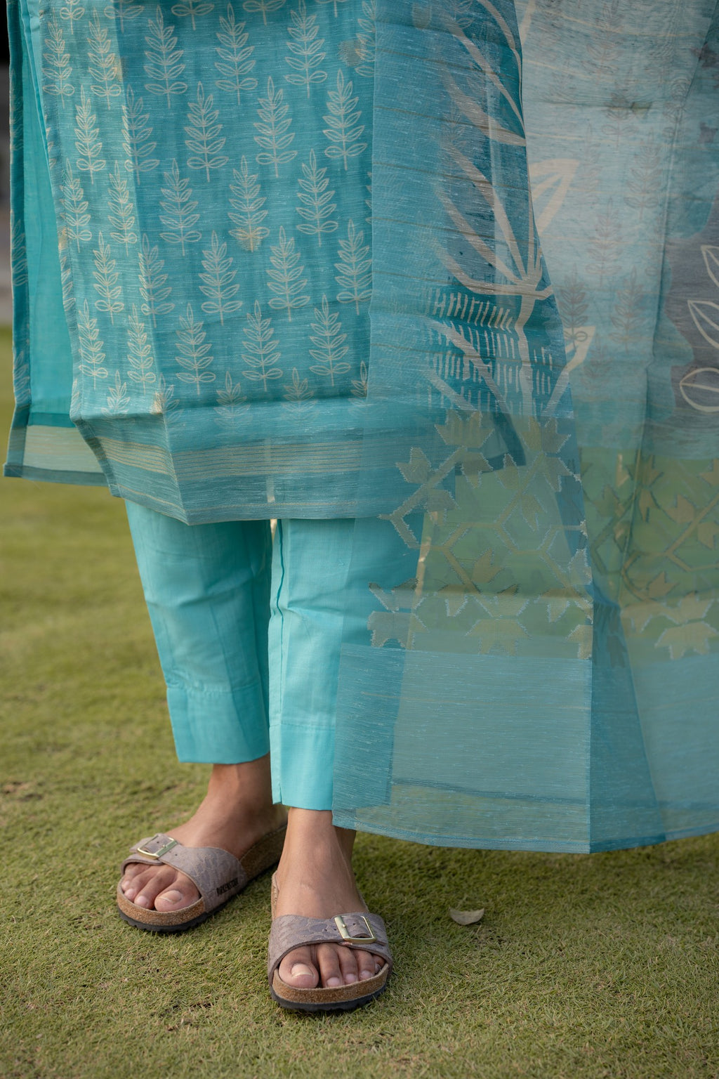 Aqua Serenity 3-Piece Kurti Set