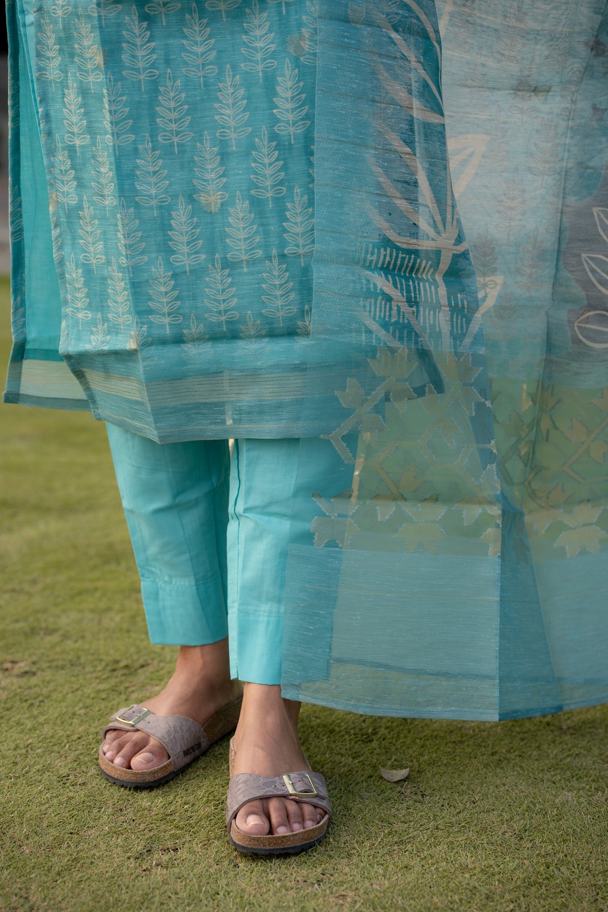 Aqua Serenity 3-Piece Kurti Set