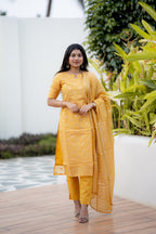 Golden Muse 3-Piece Kurti Set