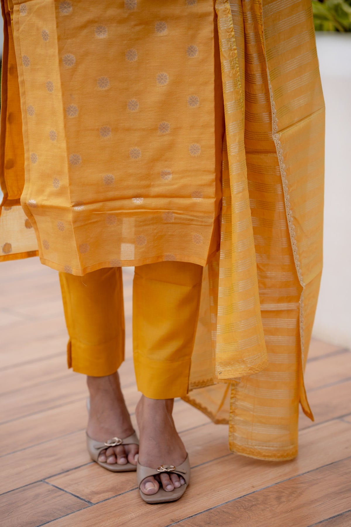 Golden Muse 3-Piece Kurti Set