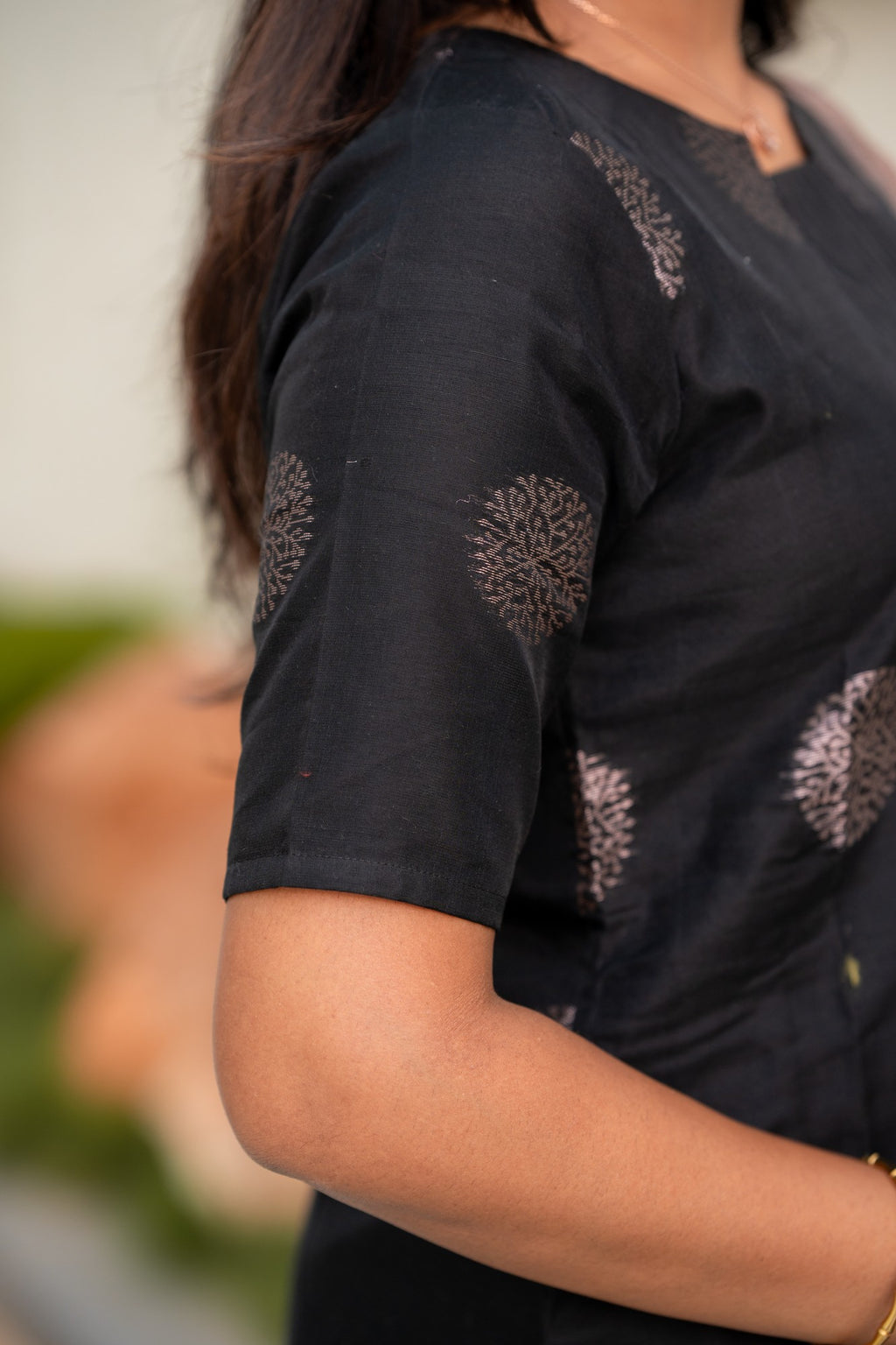 Noir Elegance 3-Piece Kurti Set