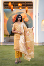 Honey Glow 3-Piece Kurti Set