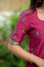 Teal & Magenta 3-Piece Kurti Set
