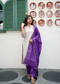 Amethyst Khadi 3-Piece Kurti Set