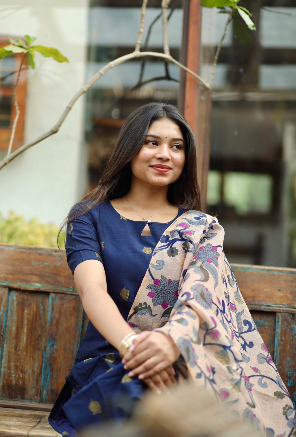 Blue Sequoia kurti set