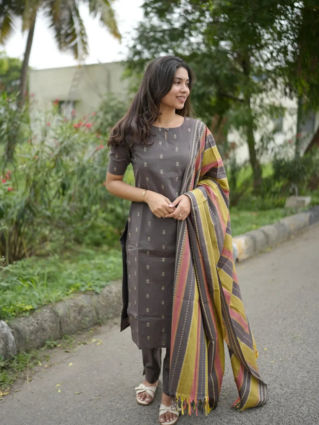 Premium cotton set with dupatta