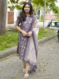 Gucchi silk top & dupatta set