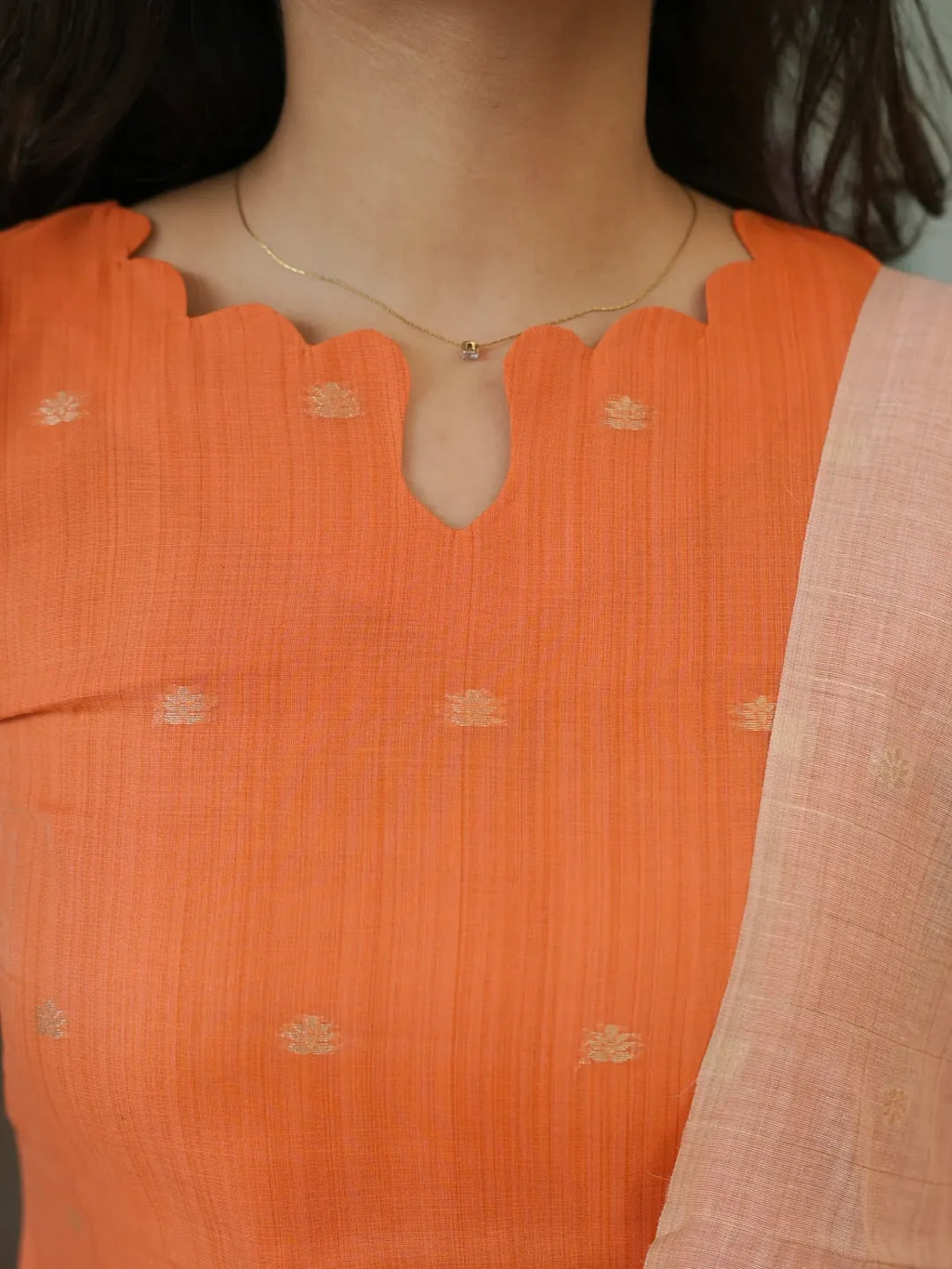 Premium Chanderi kurti set
