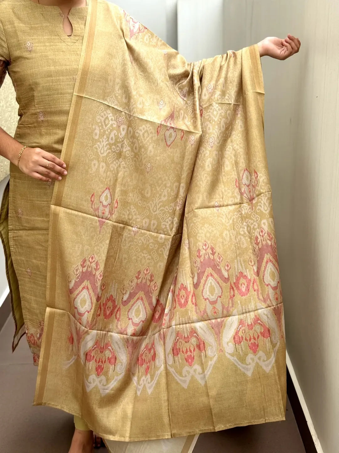 Premium tusser 3 piece set