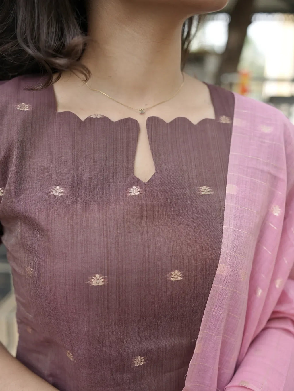 Premium Chanderi kurti set