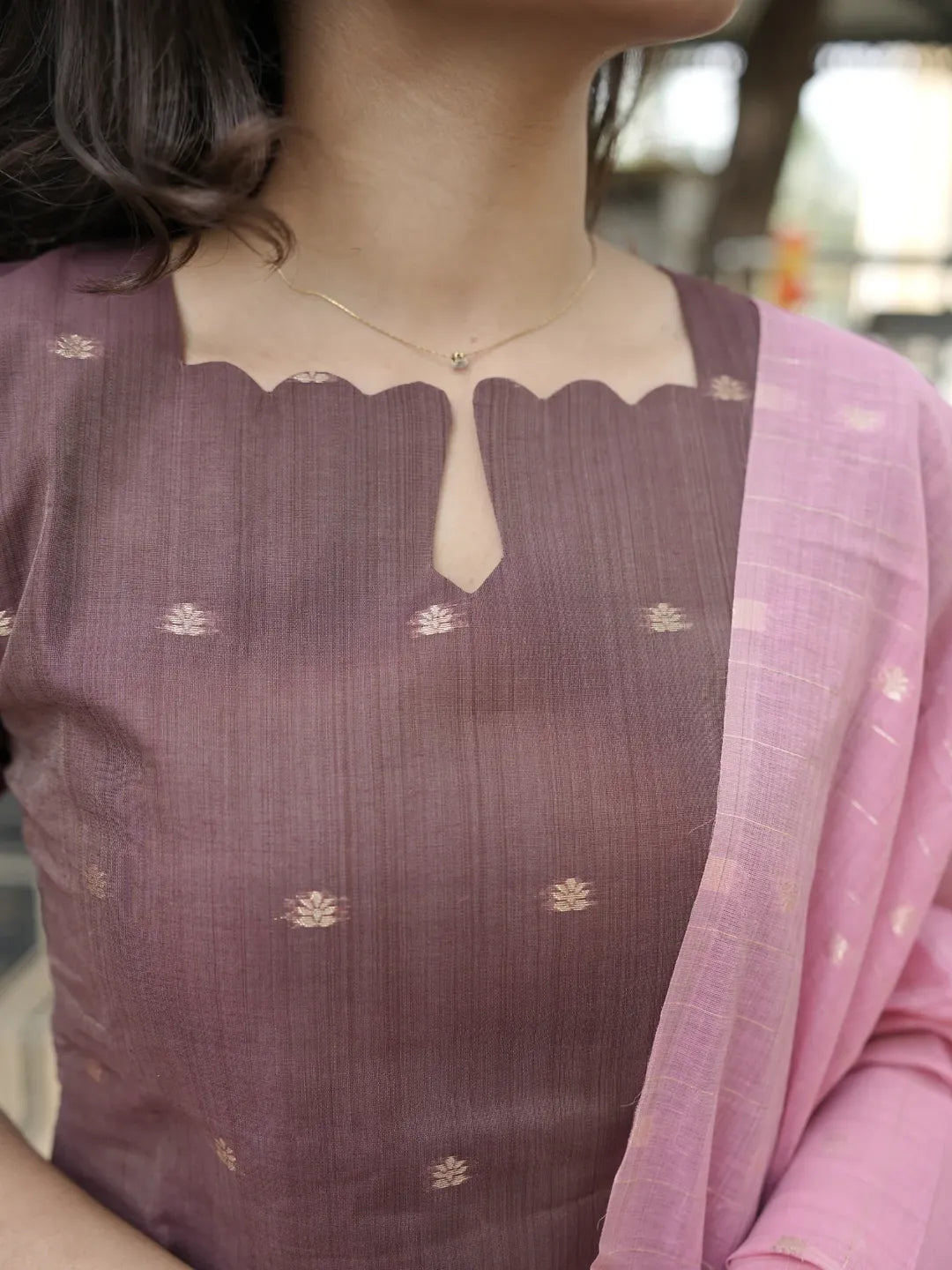 Premium Chanderi kurti set