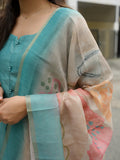 Premium linen tissue kurti set