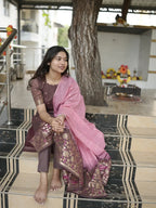 Premium Chanderi kurti set