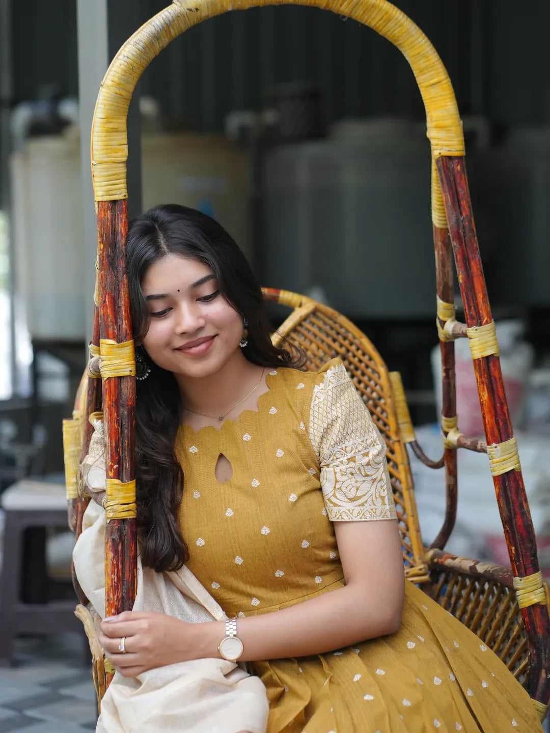 Ethnic Anarkali &  Dupatta