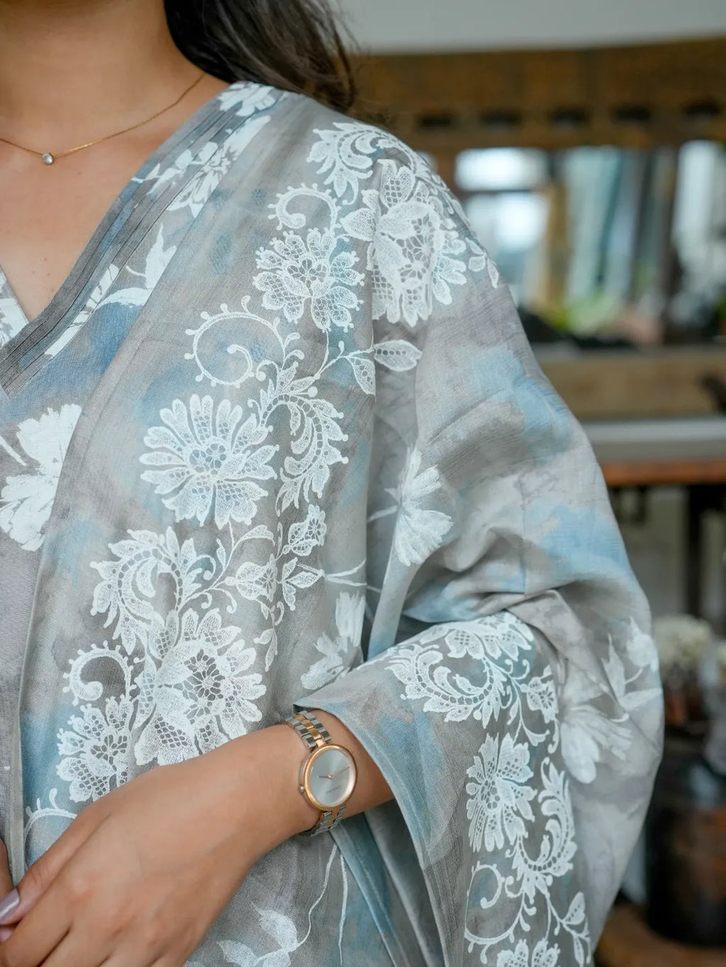 Berlin cotton Cords & Printed stole
