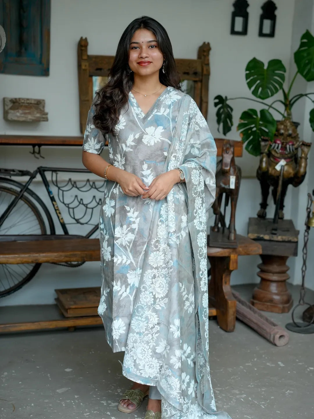 Berlin cotton Cords & Printed stole