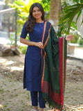 Premium handloom coord set with matching handloom dupatta