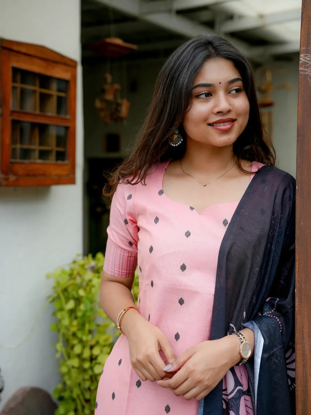 Cotton co-ord sets with printed dupatta