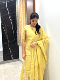 Premium Jamdhani jacquard weave kurti with dupatta set
