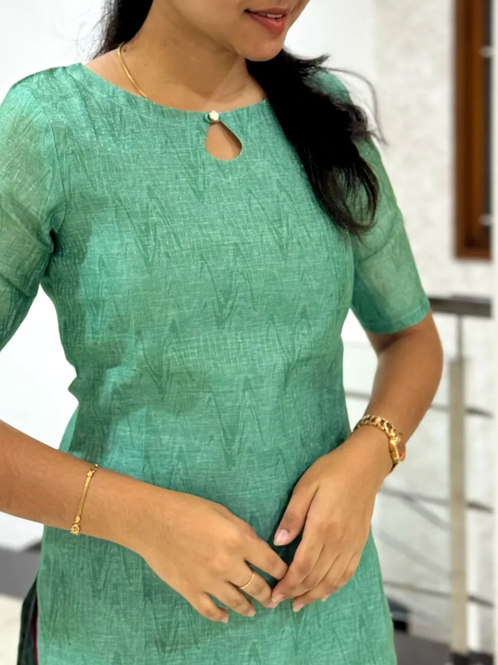 Floral Printed Kurti with Dupatta