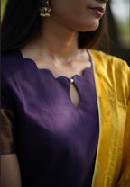 Mangalagiri co-ord set, paired with a delicately woven zari dupatta.