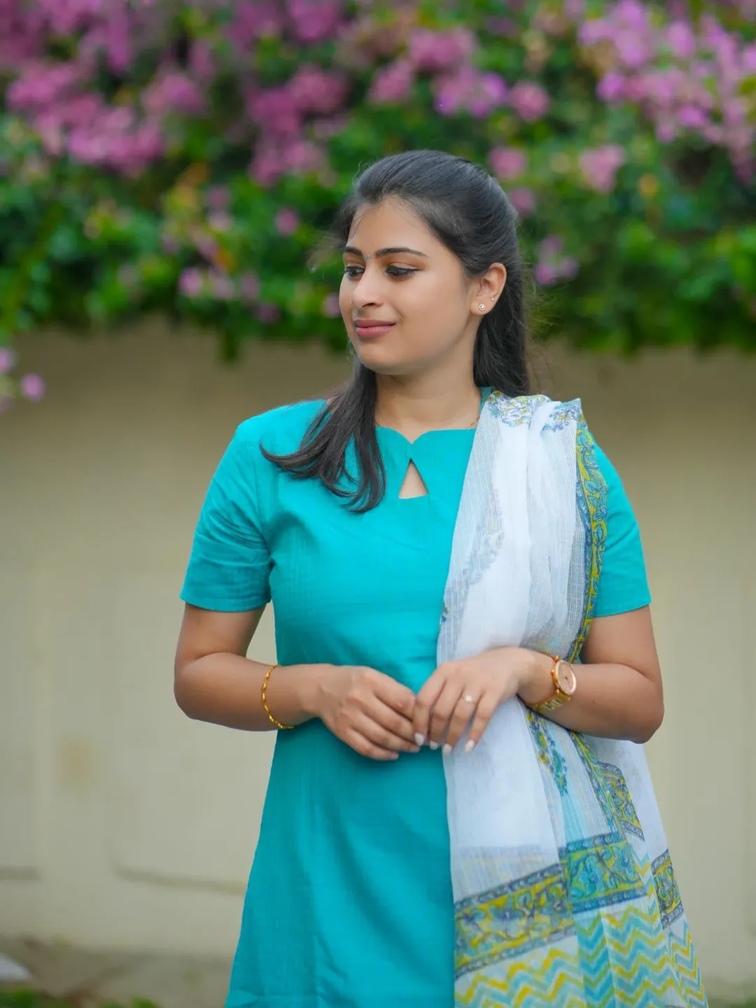 Dobby cotton co ord set with beautiful kota doria dupatta - Image 2